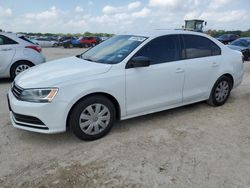 Salvage cars for sale from Copart San Antonio, TX: 2016 Volkswagen Jetta S