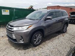 Salvage cars for sale at Hueytown, AL auction: 2019 Toyota Highlander SE