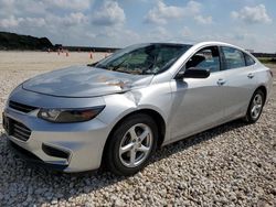 Chevrolet salvage cars for sale: 2017 Chevrolet Malibu LS