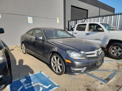 Mercedes-Benz c 250 salvage cars for sale: 2012 Mercedes-Benz C 250