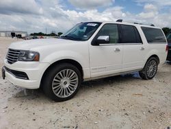 Lincoln Navigator salvage cars for sale: 2015 Lincoln Navigator L