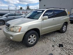 Toyota Highlander Limited salvage cars for sale: 2003 Toyota Highlander Limited