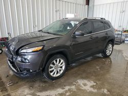 Vehiculos salvage en venta de Copart Franklin, WI: 2015 Jeep Cherokee Limited