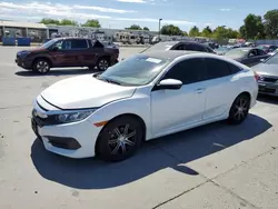 Salvage cars for sale at Sacramento, CA auction: 2016 Honda Civic EX