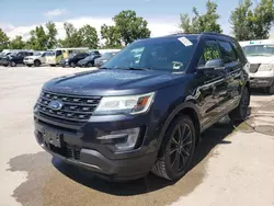 Salvage cars for sale at Bridgeton, MO auction: 2017 Ford Explorer XLT