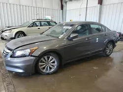 Salvage cars for sale at Franklin, WI auction: 2012 Honda Accord EXL