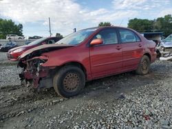 Salvage cars for sale from Copart Mebane, NC: 2005 Toyota Corolla CE