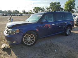Salvage cars for sale at Riverview, FL auction: 2015 Ford Flex Limited