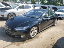 Salvage cars for sale at Bridgeton, MO auction: 2015 Tesla Model S