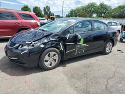 Salvage cars for sale at Moraine, OH auction: 2013 Honda Civic LX