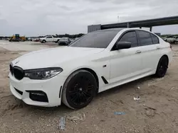 Salvage cars for sale at West Palm Beach, FL auction: 2017 BMW 530 I