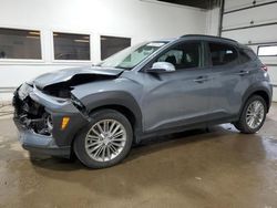 Salvage cars for sale from Copart Blaine, MN: 2019 Hyundai Kona SEL