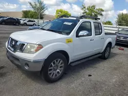 Vehiculos salvage en venta de Copart Miami, FL: 2012 Nissan Frontier S