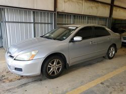 Salvage cars for sale at Mocksville, NC auction: 2007 Honda Accord EX