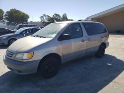 Salvage cars for sale from Copart Hayward, CA: 2002 Toyota Sienna LE