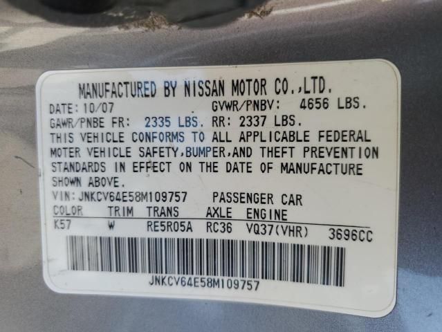 2008 Infiniti G37 Base