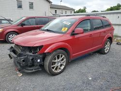 Salvage cars for sale at York Haven, PA auction: 2013 Dodge Journey SXT