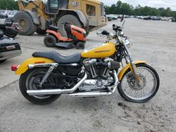 Harley-Davidson XL1200 C salvage cars for sale: 2007 Harley-Davidson XL1200 C