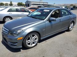 Salvage cars for sale at San Martin, CA auction: 2012 Mercedes-Benz C 250