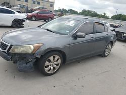 Salvage cars for sale at Wilmer, TX auction: 2008 Honda Accord EX