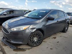 Salvage cars for sale at Grand Prairie, TX auction: 2018 Ford Focus S