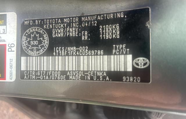 2012 Toyota Camry Base