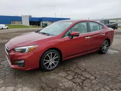 Salvage cars for sale at Woodhaven, MI auction: 2017 Subaru Impreza Limited