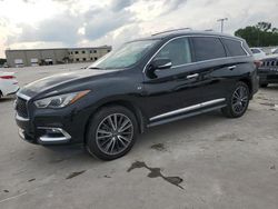 Salvage cars for sale at Wilmer, TX auction: 2017 Infiniti QX60