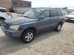 Salvage cars for sale from Copart Kansas City, KS: 2002 Toyota Highlander Limited