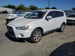 Mitsubishi Outlander gt salvage cars for sale: 2012 Mitsubishi Outlander GT