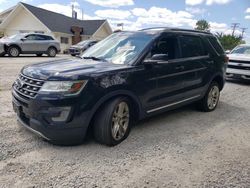 Salvage cars for sale at Northfield, OH auction: 2016 Ford Explorer XLT