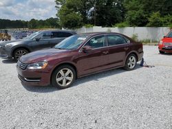 Volkswagen salvage cars for sale: 2012 Volkswagen Passat SE