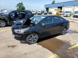 Salvage cars for sale at Woodhaven, MI auction: 2021 Nissan Versa SV