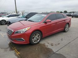 Salvage cars for sale at Grand Prairie, TX auction: 2017 Hyundai Sonata SE