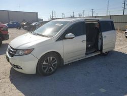 Salvage cars for sale at Haslet, TX auction: 2015 Honda Odyssey Touring