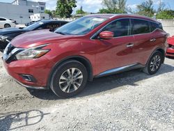 Salvage cars for sale from Copart Opa Locka, FL: 2015 Nissan Murano S