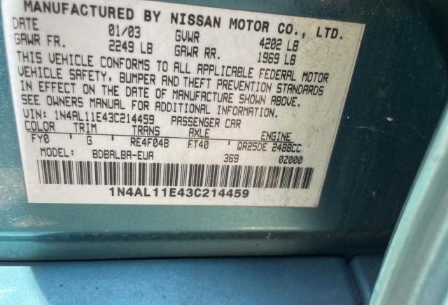 2003 Nissan Altima Base