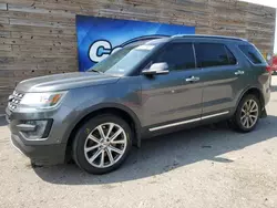 Salvage cars for sale from Copart Blaine, MN: 2016 Ford Explorer Limited