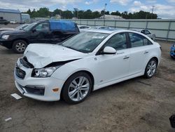 Salvage cars for sale at Pennsburg, PA auction: 2015 Chevrolet Cruze LTZ
