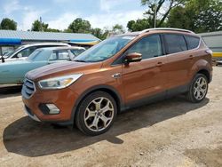 Salvage cars for sale at Wichita, KS auction: 2017 Ford Escape Titanium