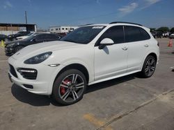 Salvage cars for sale at Grand Prairie, TX auction: 2012 Porsche Cayenne Turbo