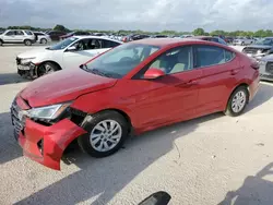 Salvage cars for sale from Copart San Antonio, TX: 2020 Hyundai Elantra SE