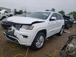 Salvage cars for sale at Elgin, IL auction: 2018 Jeep Grand Cherokee Overland