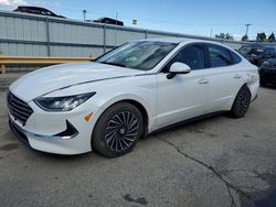 Salvage cars for sale at Dyer, IN auction: 2021 Hyundai Sonata Hybrid