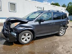 Salvage cars for sale from Copart Lyman, ME: 2014 Subaru Forester 2.5I Limited