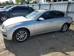 Salvage cars for sale at auction: 2009 Infiniti G37 Base