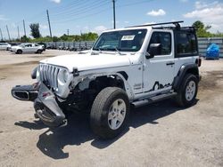 Salvage cars for sale at Miami, FL auction: 2018 Jeep Wrangler Sport