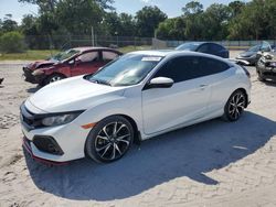 Salvage cars for sale from Copart Fort Pierce, FL: 2017 Honda Civic SI