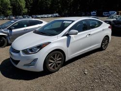 Salvage cars for sale from Copart Graham, WA: 2016 Hyundai Elantra SE