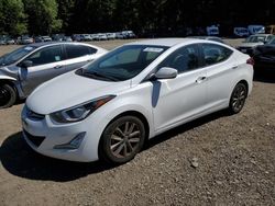 Salvage cars for sale at Graham, WA auction: 2016 Hyundai Elantra SE